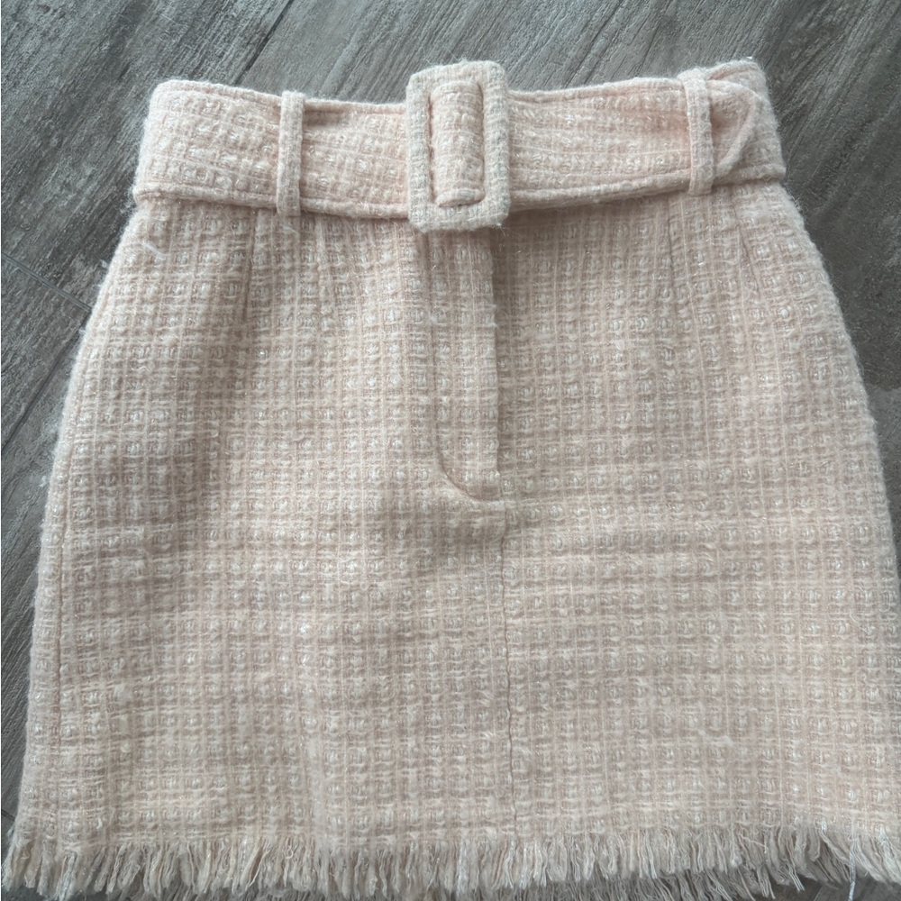 Alexander Wang Cream Mini Pencil Skirt